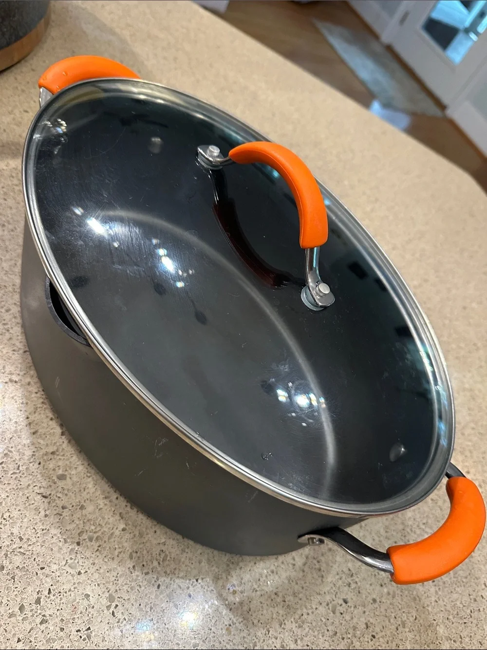 Rachael Ray Hard Anodized 8 quart Oval Pasta Pot with lid